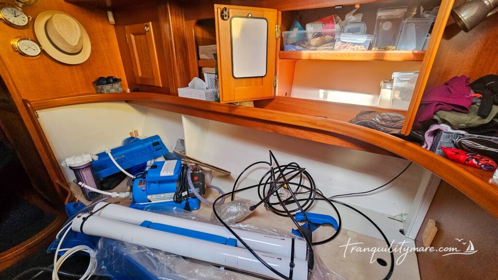 Watermaker installation on Malo 39