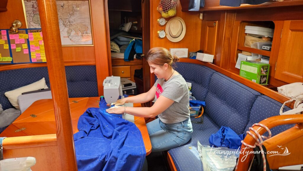 sewing projects on board Malo 39